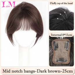 LM Top Base Women Topper Hair Women Wigs Clip In Real Human Hair Hairpiece Human Hair Extension Thin Breathable Women Toupper