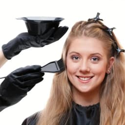 4Pcs/Set Black Hair Dyeing Accessories Kit Hair Coloring Dye Comb Stirring Brush Plastic Color Mixing Bowl DIY Hair Styling Tool