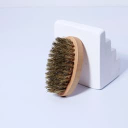 Wooden Beard Brush, Oval Wooden Base Beard Brush, Natural Mane Beauty Tool, Compact Travel Size, Special for Real Hair Wigs