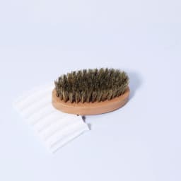 Wooden Beard Brush, Oval Wooden Base Beard Brush, Natural Mane Beauty Tool, Compact Travel Size, Special for Real Hair Wigs