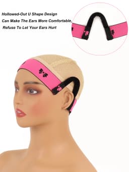 3pcs/1pcs New Arrival Comfortable Lace Melt Wig Band - Adjustable, Ear Protection, 3cm Width, Black, for Wig Edge Security