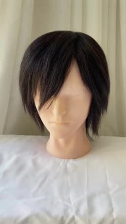 Human Hair Mannequin Head Men's Hairdresser Practice Beauty Styling Training Mannequin Head