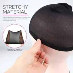 16pcs/8Pack Unisex Elastic Hair Net Set Comfortable Breathable Polyamide Nylon Hair Caps for All Hair Types And Lengths