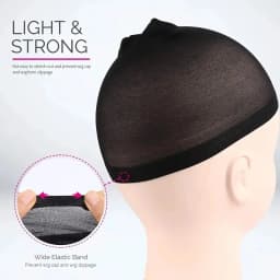 16pcs/8Pack Unisex Elastic Hair Net Set Comfortable Breathable Polyamide Nylon Hair Caps for All Hair Types And Lengths