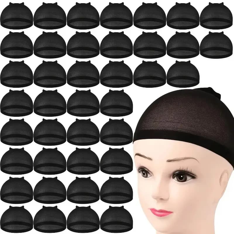 16pcs/8Pack Unisex Elastic Hair Net Set Comfortable Breathable Polyamide Nylon Hair Caps for All Hair Types And Lengths