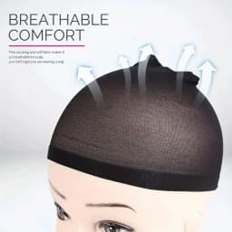 16pcs/8Pack Unisex Elastic Hair Net Set Comfortable Breathable Polyamide Nylon Hair Caps for All Hair Types And Lengths