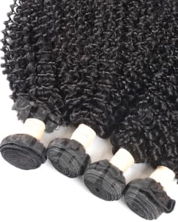 Kinky Curly Hair Bundles Unprocessed Curly Bundles Human Hair Tissage Cheveux Humains Raw Hair Weave Bundles Deal and Weave