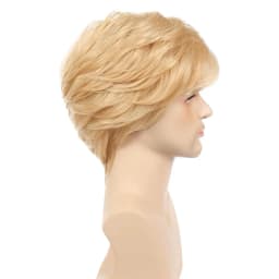 Blonde Wig Men Short Natural Layered Synthetic Hair Wigs for Male Guy Daily Halloween Cosplay Costume Wig