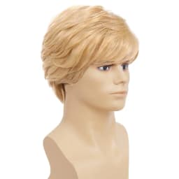 Blonde Wig Men Short Natural Layered Synthetic Hair Wigs for Male Guy Daily Halloween Cosplay Costume Wig