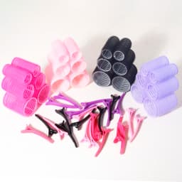 12pcs Self Held Curler Set, Including 6 Curlers and 6 Clips, Suitable for DIY Hairstyle Design, Special for Real Hair Wigs