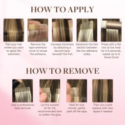 72Tabs(6sheets)Hair Extension Tape Double Sided Adhesive Replacement Tape Professional Strong Tapes for Tape in Hair Extensions