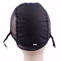 1Pc Size S/M/L Middle U Part Weaving Wig Cap(2 Clips) Foundation Inside Inner for Wig Making Hair Extension Weft DIY Black Color