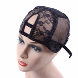 1Pc Size S/M/L Middle U Part Weaving Wig Cap(2 Clips) Foundation Inside Inner for Wig Making Hair Extension Weft DIY Black Color