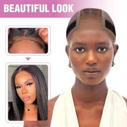 Lace Wig Grip Cap Wig Grip Band for Lace Front Wigs to Keep Wigs in Place, Adjustable Wig Cap with Grip Band Non Slip Cap