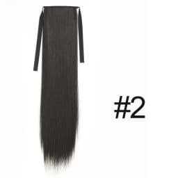 Synthetic Long Straight Claw Clip On Ponytail Hair Extensions 50cm Heat Resistant Pony Tail Hair Piece For Women Daily Party
