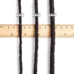 0.8 cm Synthetic Hair Dreadlock Extensions 10 inch 10 Strands Full Handmade Permanent Locs Soft Natural Black Dreads Extension