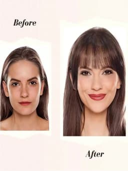 Thin Blunt Bangs Clip-On Synthetic Hair Extension Natural Looking Instant Hairstyle Quick Style Hairpiece Daily & Party