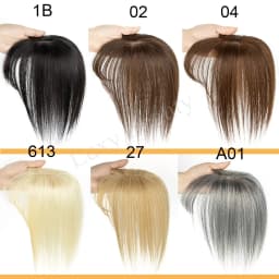 Brown Human Hair Topper With Bangs Women 5x9cm Natural Black Highlights Blonde Skin Scalp Clip in Topper Hair Pieces Human Hair