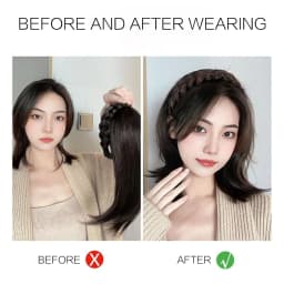 DUTRIEUX Micro-Volume Synthetic Reissue block Wig Replacement Block One-piece Wig Women's Twist Braided Fishbone Hairpiece