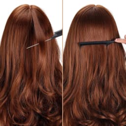 3pcs Professional Pointed Tail Salon Ponytail Comb Anti-Static Hair Comb Steel Needle Mouse Tail Comb Special for Real Hair Wigs