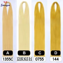 Snoya 120cm synthetic hair raw materials 100 colors used for wig styling/increase hair volume/extend hair length/homemade wig