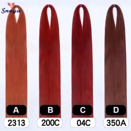 Snoya 120cm synthetic hair raw materials 100 colors used for wig styling/increase hair volume/extend hair length/homemade wig