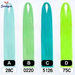 Snoya 120cm synthetic hair raw materials 100 colors used for wig styling/increase hair volume/extend hair length/homemade wig