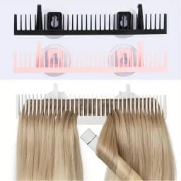 2pc Portable Hair Extension Holder , Wall-Mounted Lightweight Woven Wig Storage Organizer for Home Salon Barber Use