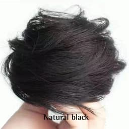 Straight Hair Synthetic Rubber Band Black Brown Bun Women's Natural Hair Circle High Elastic Ponytail Hair Accessories