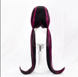 High Quality Movie Draculaura Cosplay Wig Long Straight Black Rose Pink Heat Resistant Synthetic Hair Anime Wigs