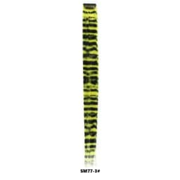 Stripe Printed Clip in Hair Extensions Colorful Synthetic Hair Highlights 18 Inches Straight Wig Hairpieces for Daily Use Party
