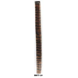 Stripe Printed Clip in Hair Extensions Colorful Synthetic Hair Highlights 18 Inches Straight Wig Hairpieces for Daily Use Party
