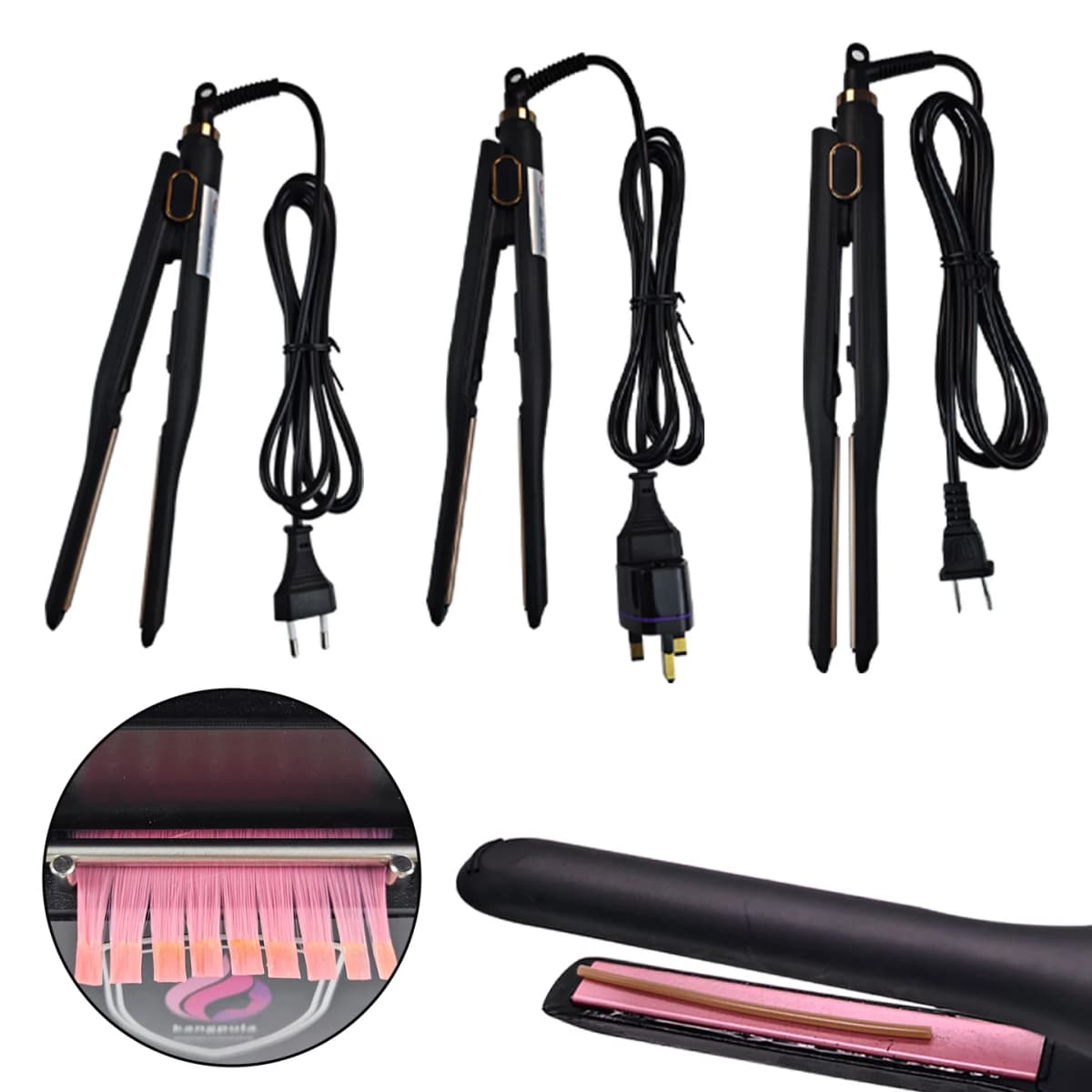 Keratin Hair Fusion Iron Melting Tool Suitable for Flat Plate Hair Extension Fusion Iron Manufacturing Machine Kit K-Tip