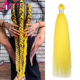 Ombre Kanekalon Braiding Hair Extensions Pre Stretched 26 Inch Synthetic Hair for Afro Jumbo Box Braids Natural Looking