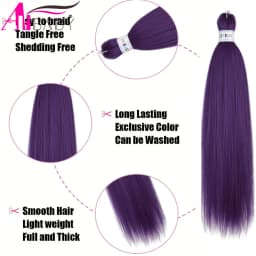 Ombre Kanekalon Braiding Hair Extensions Pre Stretched 26 Inch Synthetic Hair for Afro Jumbo Box Braids Natural Looking