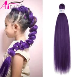 Ombre Kanekalon Braiding Hair Extensions Pre Stretched 26 Inch Synthetic Hair for Afro Jumbo Box Braids Natural Looking