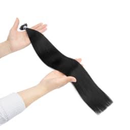 I-Tip Synthetic Hair Cold Tip Design Damage-Free Reusable Styling Hair Extensions 50g