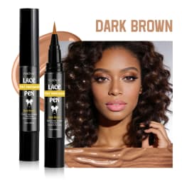 4 Colors Lace Tint Precision Pen 5ml Quick Dry Conceal Lace Dye Pen Portable Lace Tinting Concealer for Lace Wig Hairline Makeup