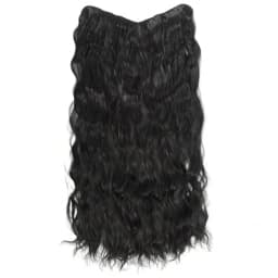 Synthetic Hair Fake Hair Extensions Clip Hairpiece V-Shaped Half Wig Natural Wavy Extension False Strands On Hairpins Women