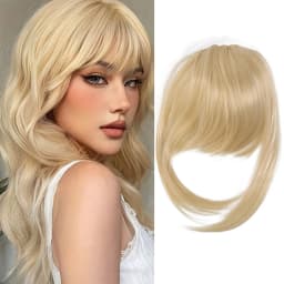 Synthetic high-level comic bangs wig women's forehead clip bangs heat-resistant natural black for daily use