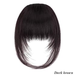 Synthetic high-level comic bangs wig women's forehead clip bangs heat-resistant natural black for daily use