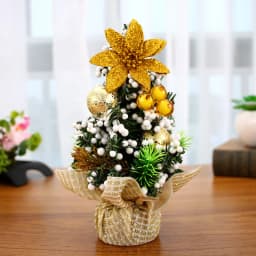 20Cm Merry Christmas Tree Office Home Bedroom Doll Gift Children Desk Decoration