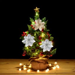 5/10pcs Christmas Flowers Christmas Tree Decorations for Home Fake Glitter Artifical Flowers Xmas Ornaments New Year Decorations