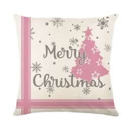 45x45cm Christmas Decoration Pillowcase Linen Pillow Cover Winter Xmas Snowman Cottoon Throw Pillow Case Sofa Cushion Cover 2024