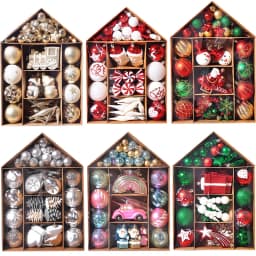 70pcs Christmas Balls Ornament Set Xmas Tree Hanging Pendant 2023 Christmas Decoration for Home New Year Gift Noel Navidad Natal