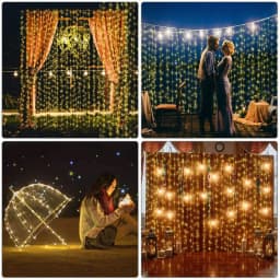 Christmas Lights Curtain Garland Merry Christmas Decorations For Home 2025 Christmas Ornaments Xmas Gifts Navidad New Year Decor