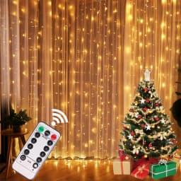 Christmas Lights Curtain Garland Merry Christmas Decorations For Home 2025 Christmas Ornaments Xmas Gifts Navidad New Year Decor