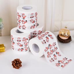 Christmas Santa Claus Bath Toilet Roll Paper Merry Christmas Decoration for Home 2025 Xmas Decor Navidad Natal New Year Gift
