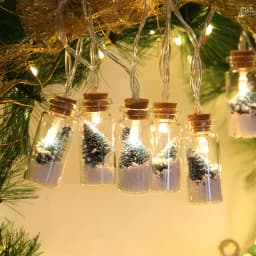 1.5M 10LED Christmas Wishing Bottle Lights Kids Bedroom Decor Christmas Tree Night Lights Ornaments 2023 New Year Navidad Decor