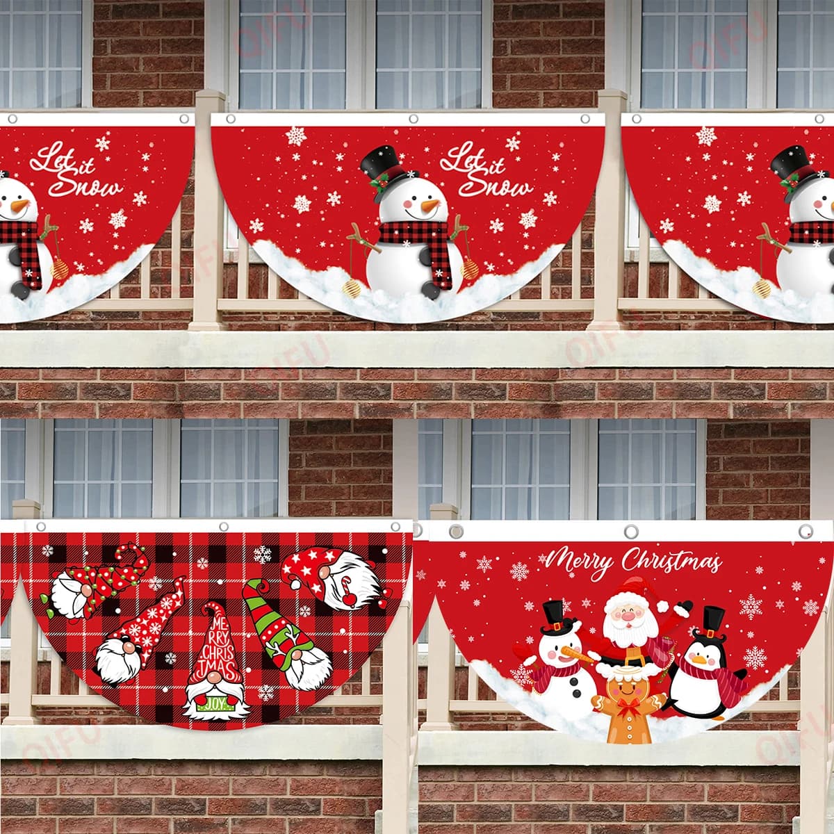 Christmas Snowman Flag Banner Merry Christmas Decorations For Home 2023 Xmas Party Ornament Navidad Natal Gifts New Year 2023